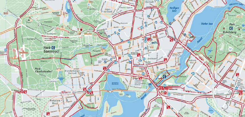 Mehr Inhalte einblenden zum Thema:City cycling map