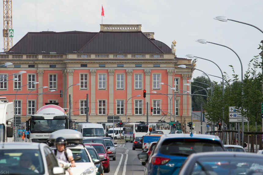 Blick von der Breiten Straße auf das Potsdamer Stadtschloss